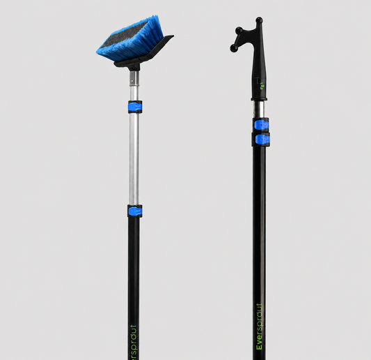 Boat Hook Deck Brush Combo + 12' Extension Pole