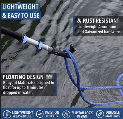 Boat Hook + Extension Pole (3', 12')