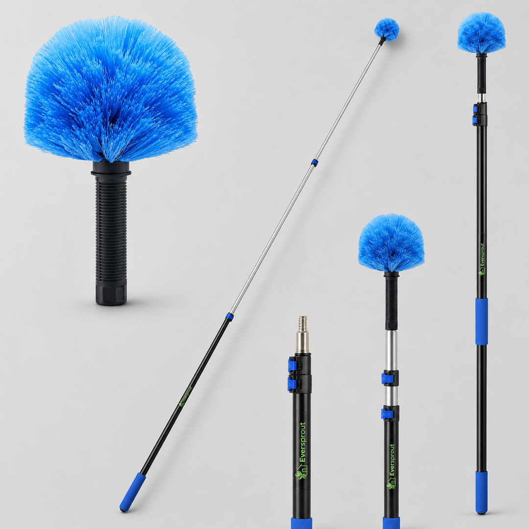Cobweb Duster (Soft/Med-Stiff) + Extension Pole (3&