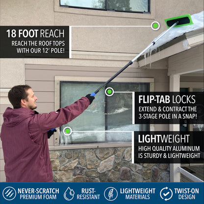 SnowBuster + 12' Extension Pole