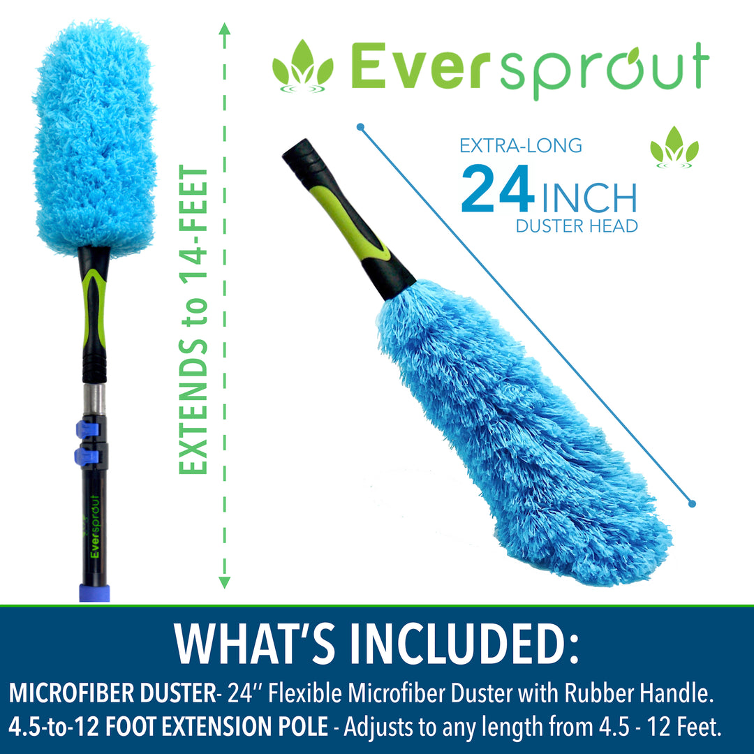Flexible Microfiber Feather Duster + 12&