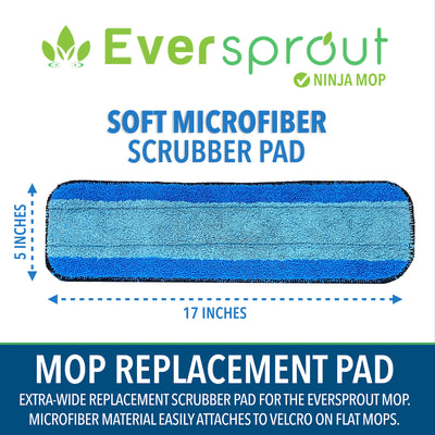 Ninja Mop Blue Microfiber Pad