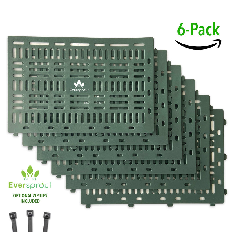 Eversprout 6-pack tree protectors with optional zip-ties included