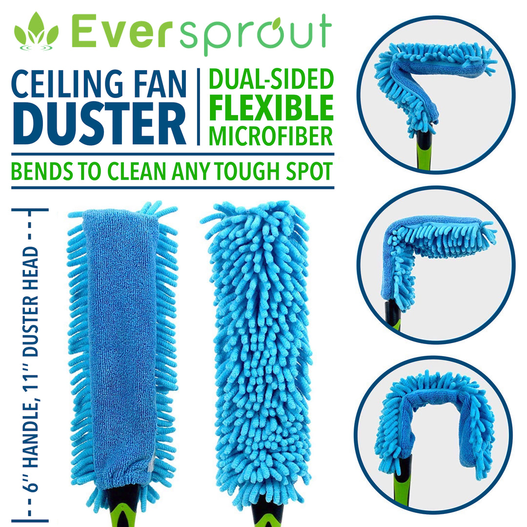 Flexible Ceiling Fan Duster + 3&