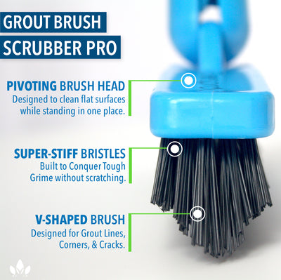 Grout Brush + 12' Extension Pole