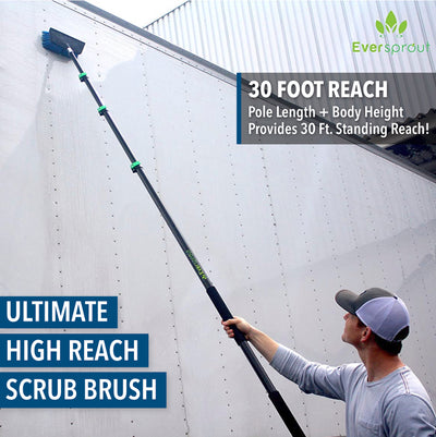 Scrub Brush + 24' Extension Pole