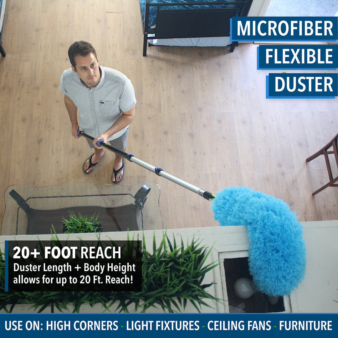 Flexible Microfiber Feather Duster + 12&