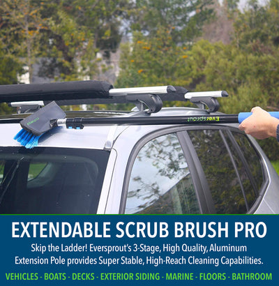 Scrub Brush + 18' Extension Pole