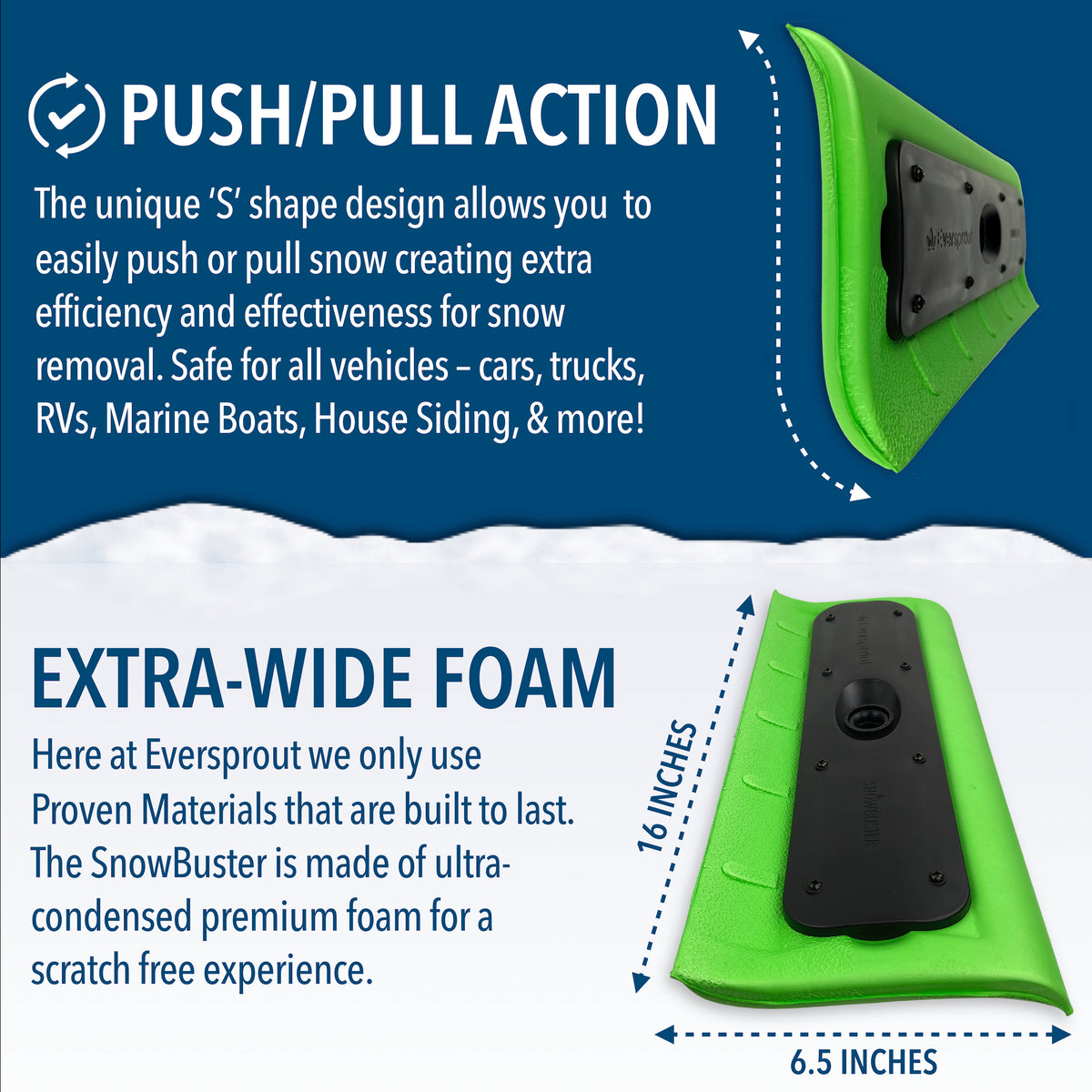 SnowBuster + 3' Extension Pole