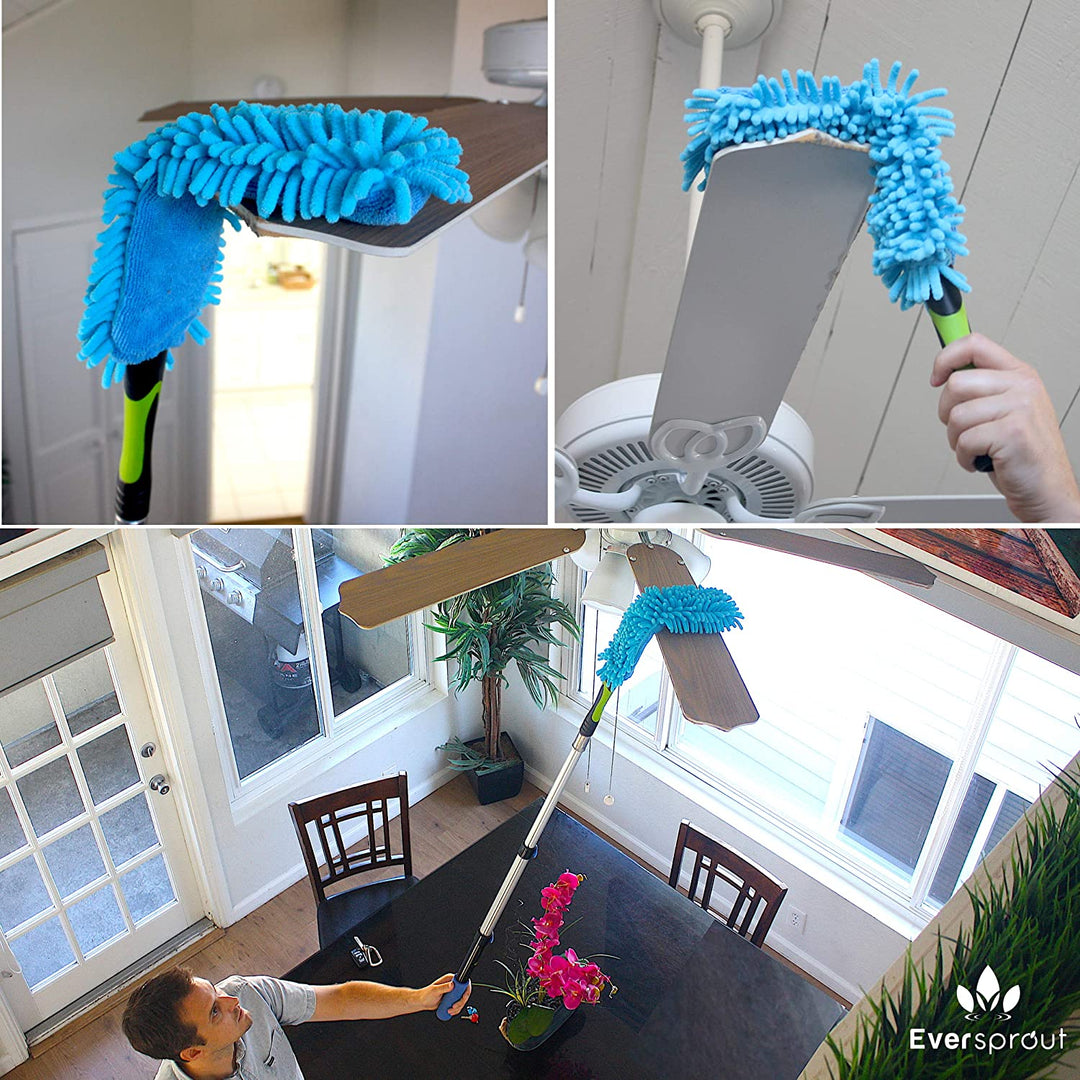 Flexible Ceiling Fan Duster + 3&