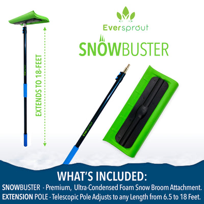 SnowBuster + 18' Extension Pole