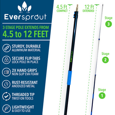 Scrub Brush + 12' Extension Pole